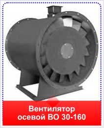 Вентилятор осевой ВО 30-160